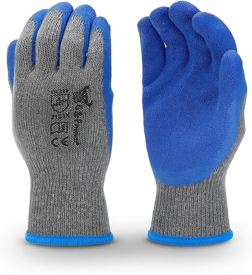 G & F Products 12 Pairs Medium Rubber Latex Double Coated Work Gloves by GFProducts
