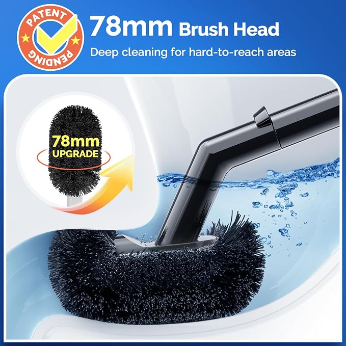 HAMITOR Toilet Plunger Bowl Brush Combo：Heavy Duty Rubber - Image 2