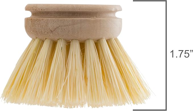 REDECKER Replacement Head for Dish Brush, 1-5/8-inch, 100% Natural Tampico - Image 3