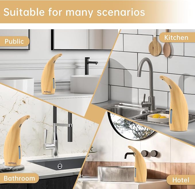 Automatic Liquid Soap Dispenser Touchless, 400ML Hand & Dish Countertop - Image 5