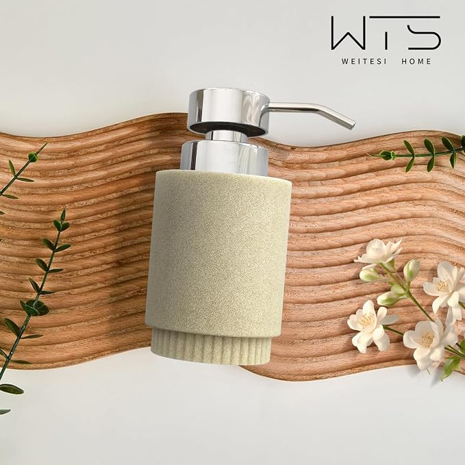 Resin Soap Dispenser for Bathroom, Hand Lotion Liquid Dispenser Easy-to-Press - Image 5
