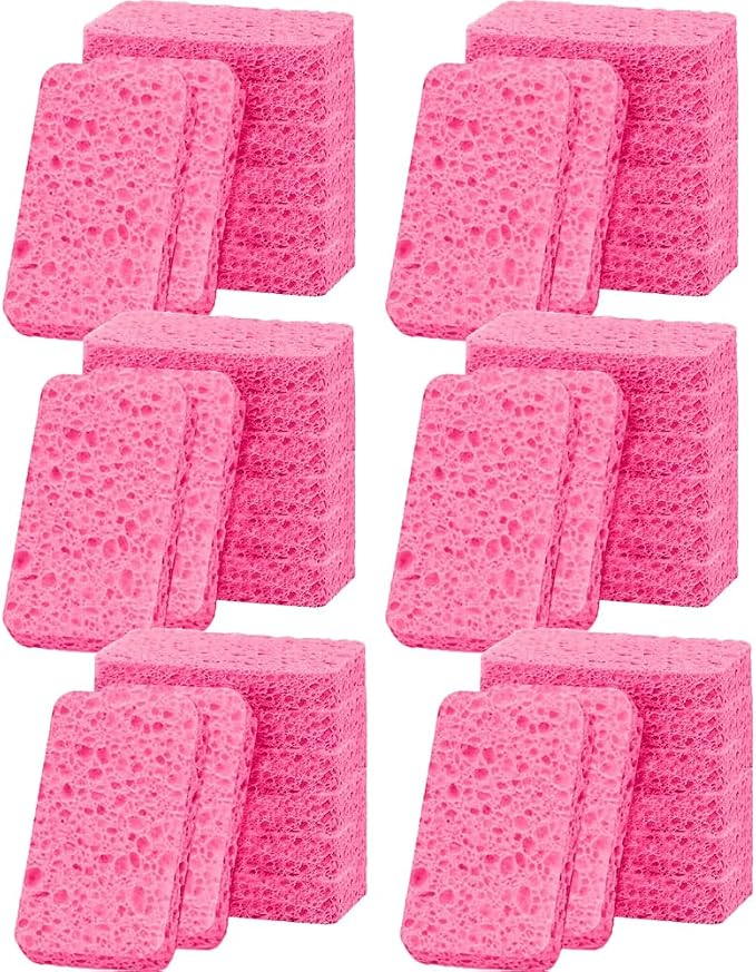 36 - Pack Non-Scratch Scrub Sponges - Sponges by Mainlyrunmakeupsuppliers