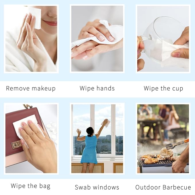 Classycoo Compressed Towel 100 PCS Mini Tablets Disposable Portable Face Towel - Image 8