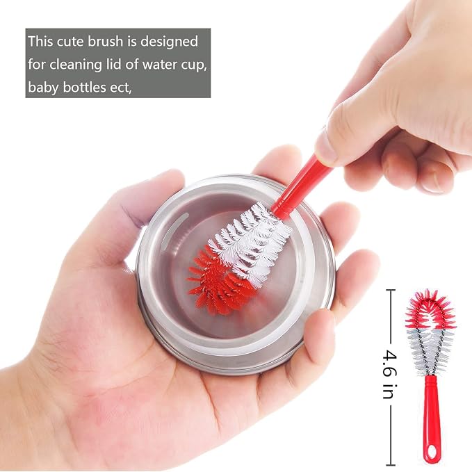 ALINK 8-Pack Red Bottle Brush Cleaner Set - Image 7