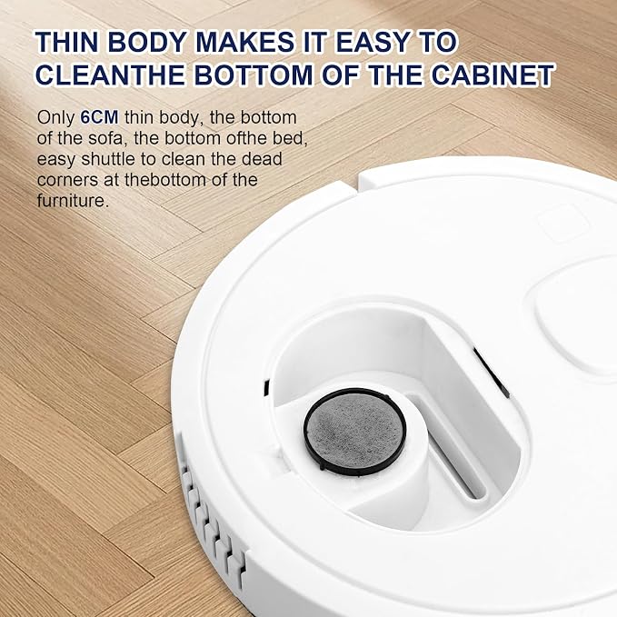 Mini Robot Vacuum Cleaner for Pet Hair, 1200Pa Suction - Image 5