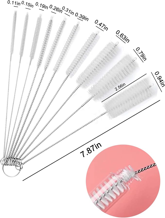 Flexible Long Drain Brush 61in Nylon Cleaner Double Ended Hose Tube Stainless - Image 3