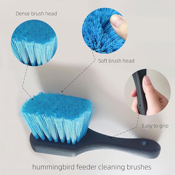 2 Pcs Bird Bath Brushes，Bathtub Cleaning Brush，Hummingbird Feeder Cleaning - Image 3