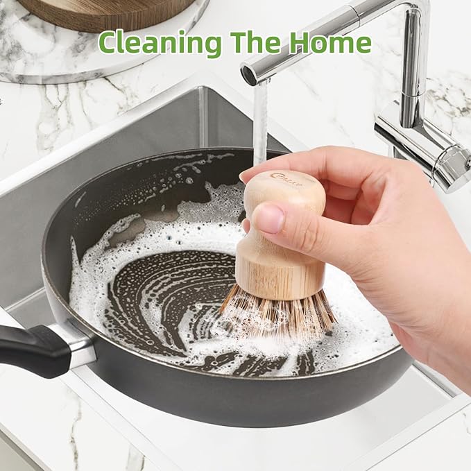 6 Pcs Bamboo Wok Brush - Image 7