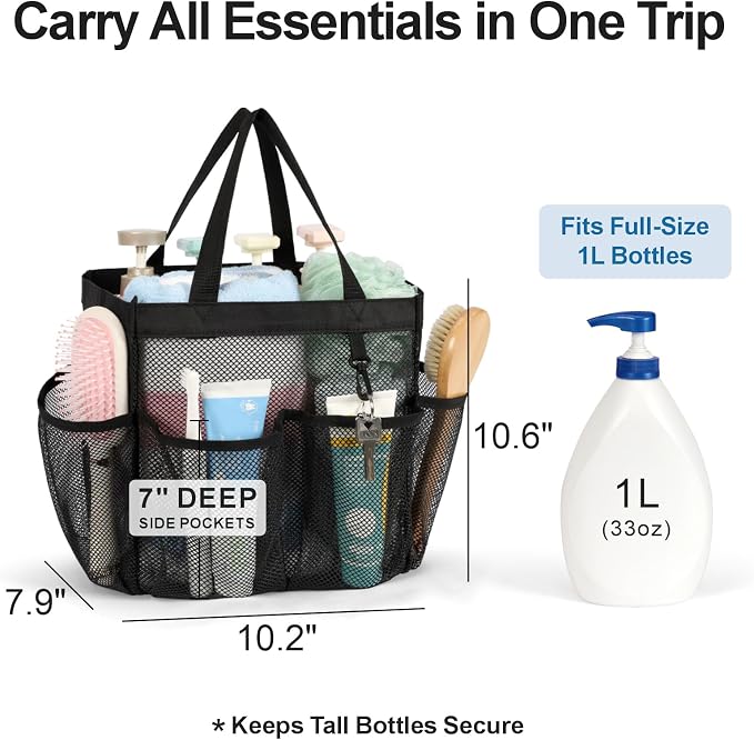 F-color Mesh Shower Caddy Portable - Image 4