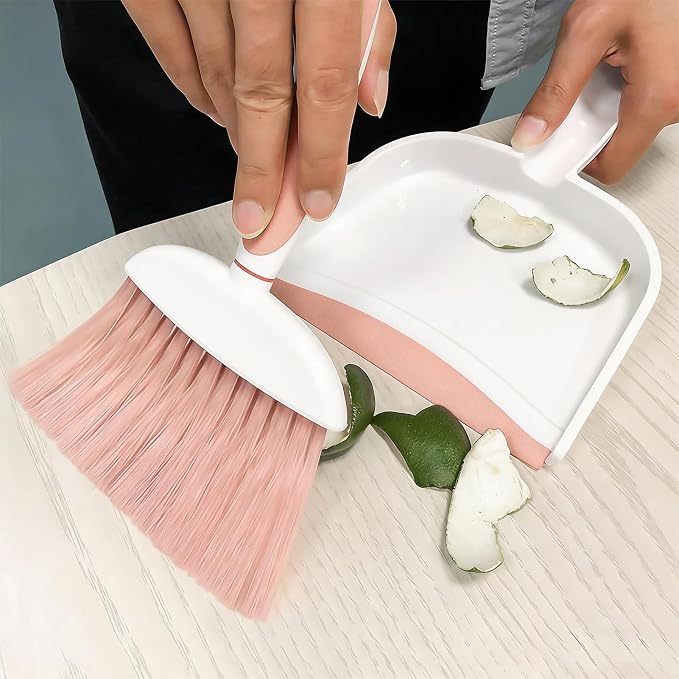 Broom Dustpan Brush Small Dust pan: Small Broom and Dustpan Set Mini Dust pan - Image 2