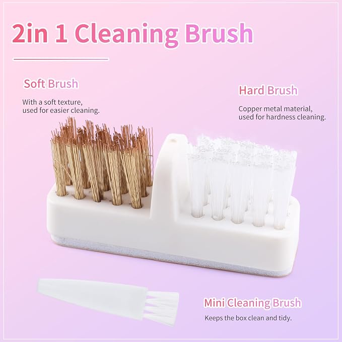 Nail Drill Bits Cleaner Brush Case Accessories, Nail Art Cleaner Tool Case - Image 5