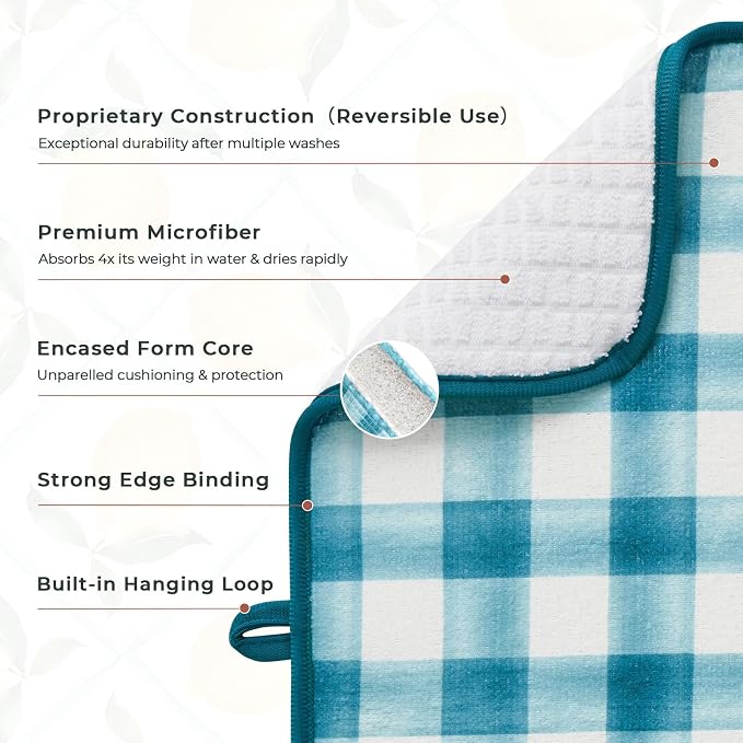 FRESHMINT Printed Dish Drying Mats - Image 3