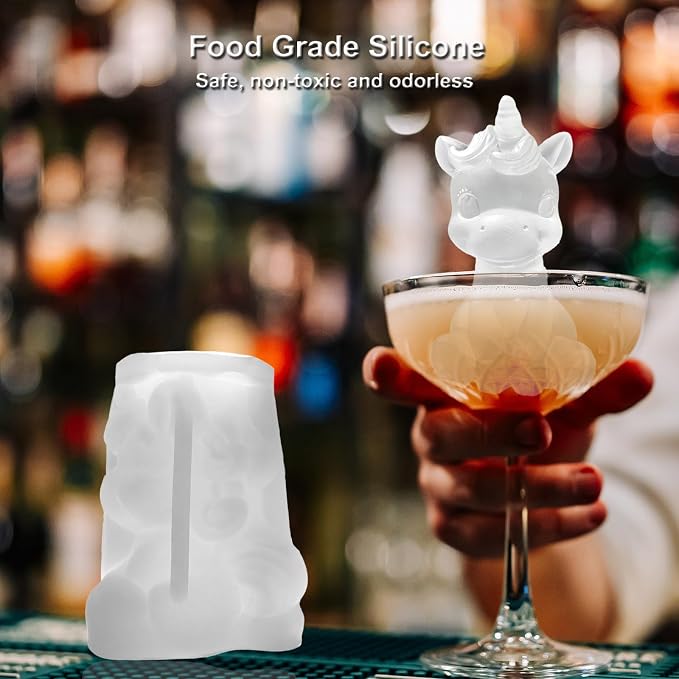 3D Unicorn Ice Cube Silicone Molds Tray - Image 5