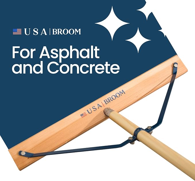 2-Pack - 24" Heavy Duty Outdoor Push Broom - Image 2