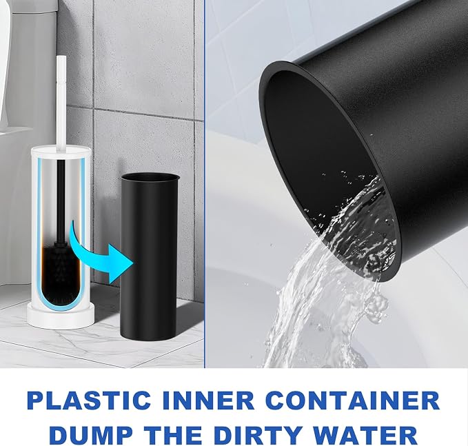 Toilet Brush and Holder Set: 304 Stainless Steel - Image 5