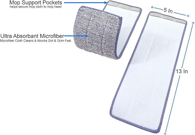 Bulletproof Microfiber Mop Replacement Heads - Image 2