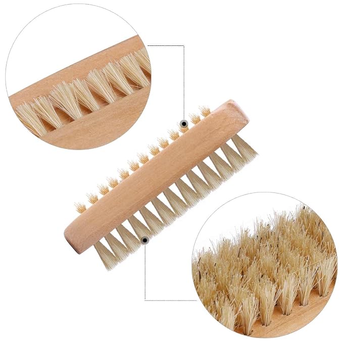 Tbestmax Cleaning Nail Fingernail Brush Wood 2 Side - Image 4