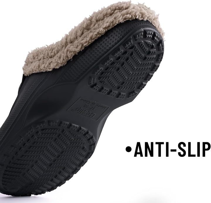 Beslip Classic Fur Lined Clogs Waterproof Winter Fuzzy Slippers - Image 5