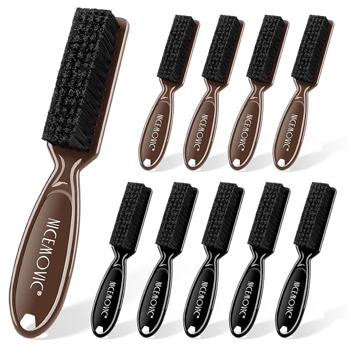NICEMOVIC 10 Pcs Barber Clipper Cleaning Brush, Barber Accessories Supplies by NICEMOVIC