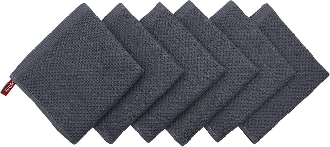 Mia'sDream Natural Cotton Tidy Dish Cloths Rags, Waffle Weave Towels, Soft and - Image 2