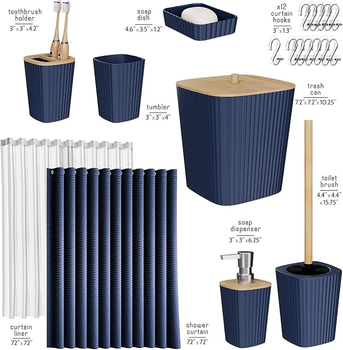 Clara Clark Bathroom Accessories Set - Image 2