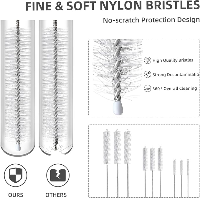 9-Piece Straw Cleaner Brush Kit - Image 7