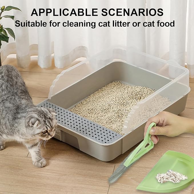 6PCS Small Dustpan and Brush Set, Mini Dust Pan and Brush, Hand Broom and - Image 6