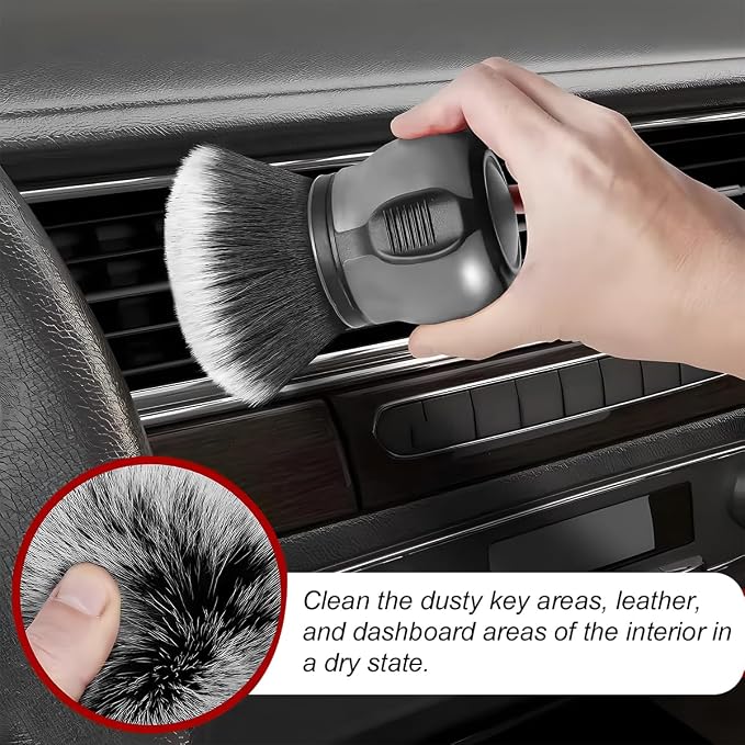 AUCELI Car Detailing Brush, Ultra Soft Auto Interior Dusting Brush - Image 3
