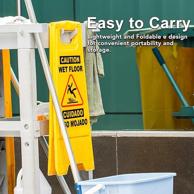 XPCARE 24 Inches Caution Wet Floor Sign, A Frame Safety Wet Floor Signs - Image 8