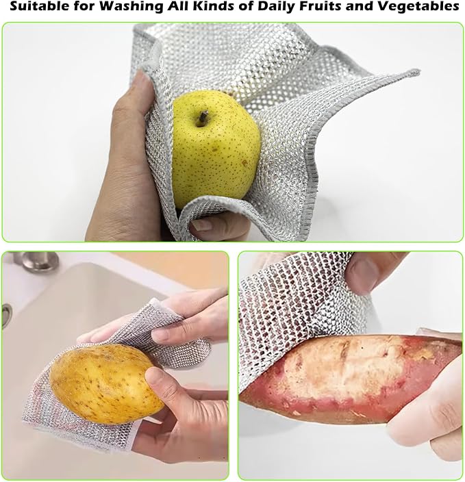 12 PCS Non-Scratch Wire Dishcloths - Image 6