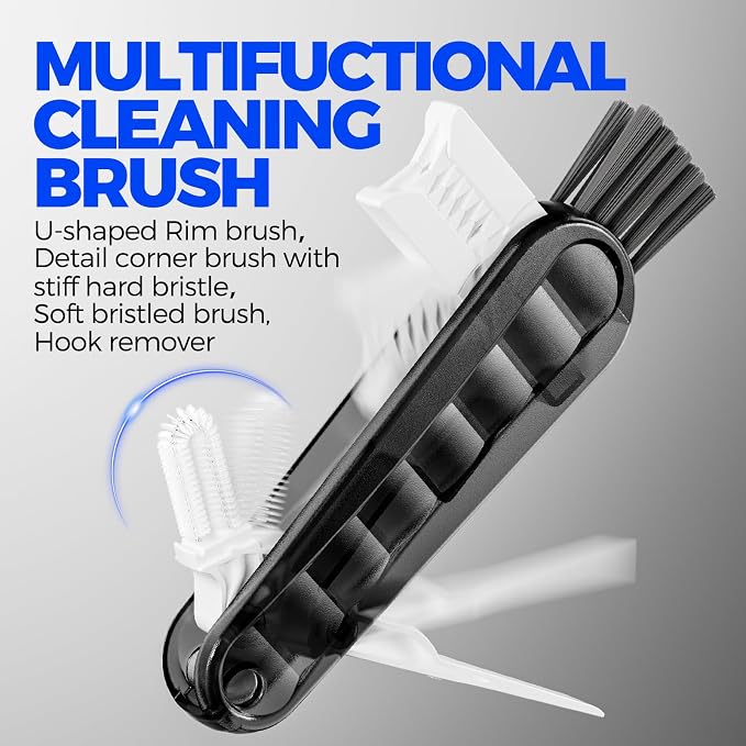 6 Pack Holikme 4 in 1 Cup Lid Cleaning Brush Set - Image 3