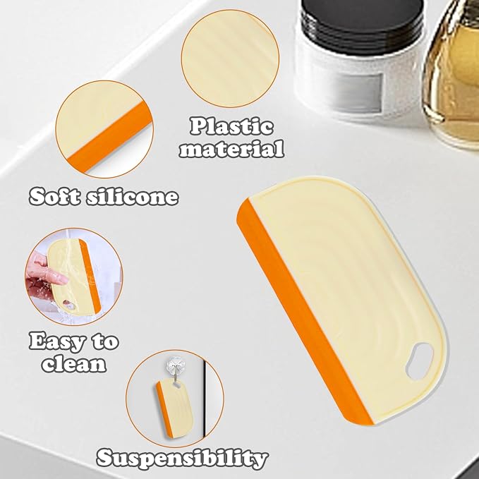 2 PCS Small Handhold Squeegee for Household, Mini Size Silicon Cleaning Scraper - Image 3