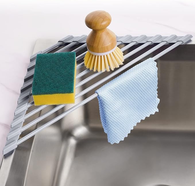 Tomorotec Triangle Roll-Up Dish Drying Rack by Tomorotec