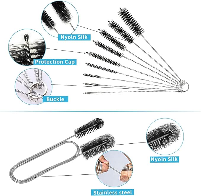 10PCS Flexible Drain Brush Straw Cleaner Brush Set, Pipe Cleaners Brush - Image 4