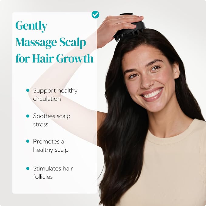 HEETA Hair Scalp Massager Shampoo Brush 2 Pack, Soft Silicone Bristles to - Image 2