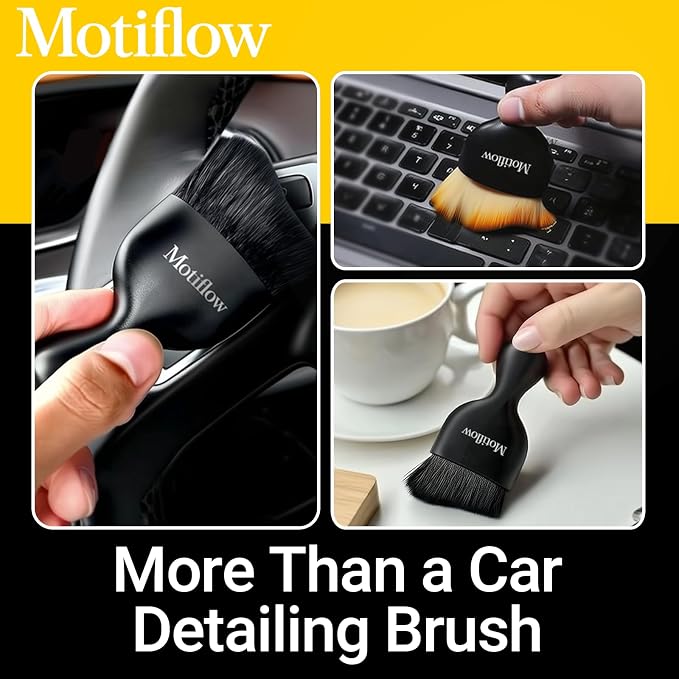 2 PCS Car Interior Detailing Brush, Car Detailing Supplies Soft Bristle - Image 6