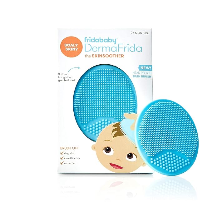 Frida Baby DermaFrida The SkinSoother Baby Bath Brush | Cradle Cap Brush by Frida