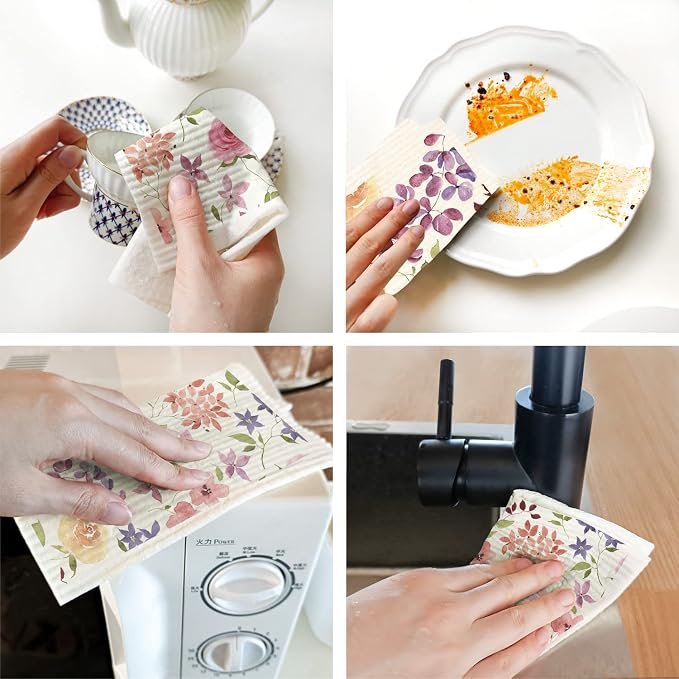Morigins Floral Swedish Dish Cloths - Image 6