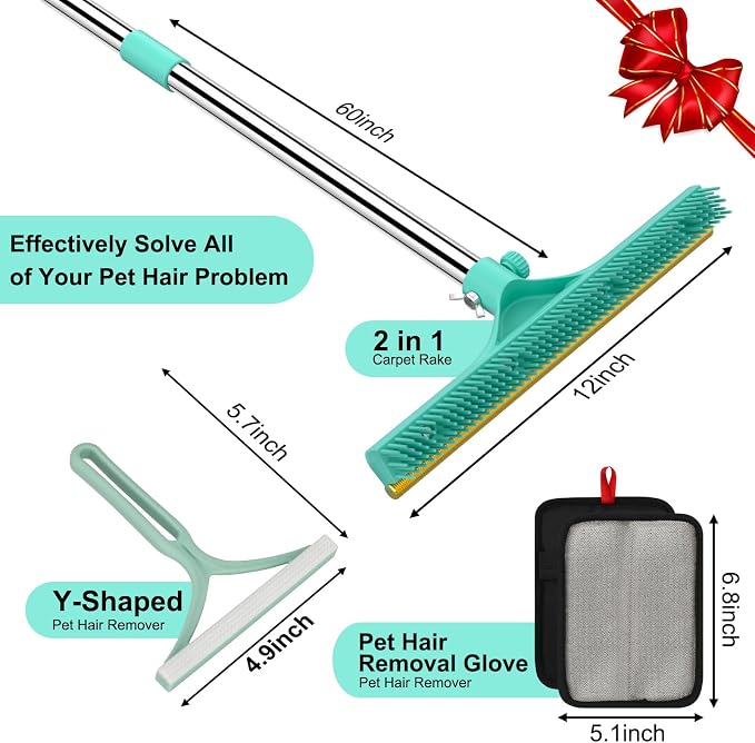 Carpet Rake for Pet Hair Removal - Image 2