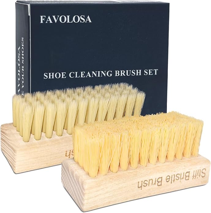 Portable Shoe Cleaning Brush Set of 2 Brushes by Unknown