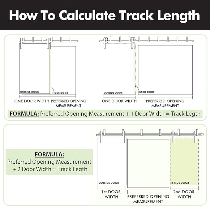 Homacer Brushed Nickel Double Track U-Shape Bypass Sliding Barn Door Hardware - Image 7