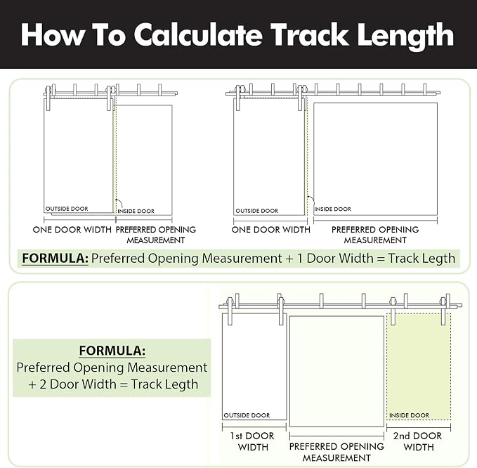 Homacer Brushed Nickel Double Track U-Shape Bypass Sliding Barn Door Hardware - Image 7