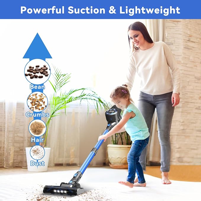 Cordless Vacuum Cleaner, 8-in-1 Lightweight Stick Vacuum - Image 2