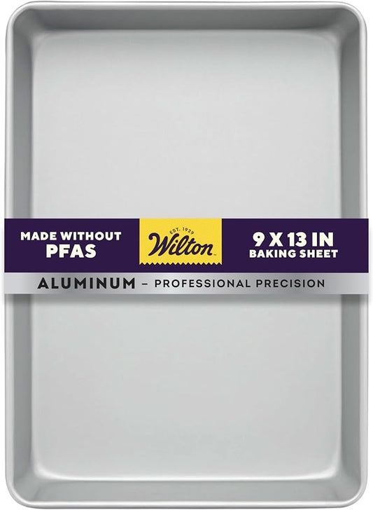 Wilton Aluminum 9x13 Inch Rectangular Sheet Pan, Made by Wilton