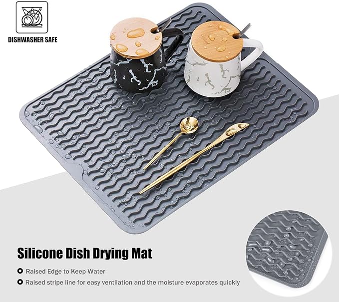 Silicone Dish Drying Mat for Multiple Usage, Easy clean, Eco-friendly, - Image 5