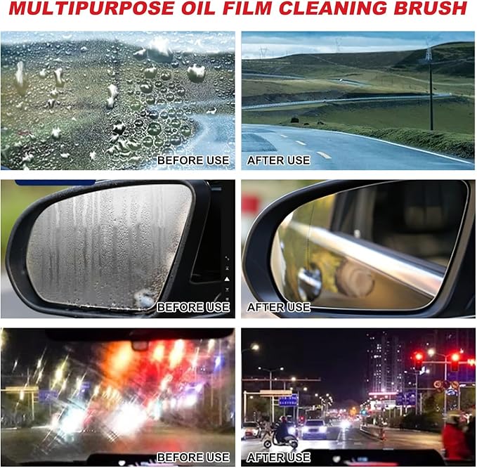Automotive Oil Film Cleaning Brush New Glass Coating - Image 3
