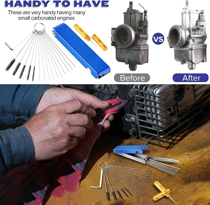 Valchoose Premium Torch Tip Cleaner, Stainless Steel Carburetor Cleaning Kit - Image 3