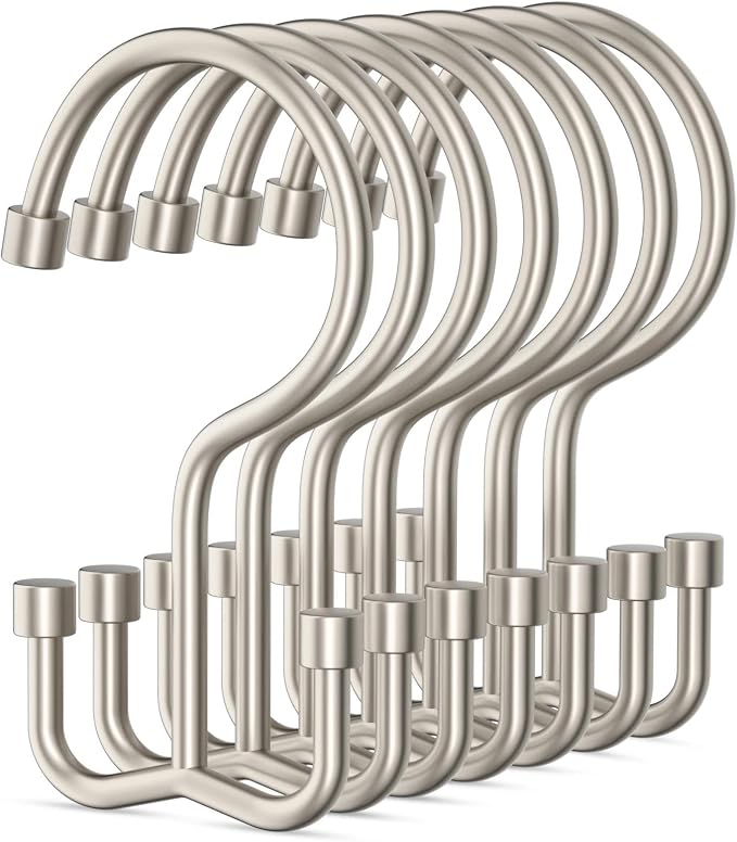 Goowin Shower Curtain Hooks, Shower Curtain Rings, Metal Shower Curtain Hangers by Goowin