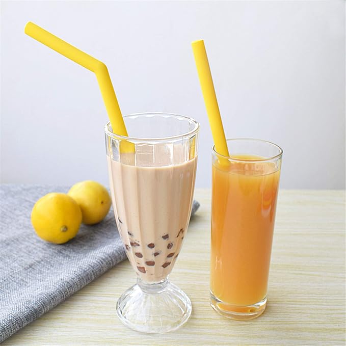 tifanso 14PCS Reusable Silicone Straws - Image 6
