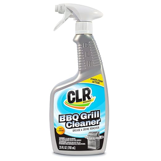 CLR Brands Grill Cleaner and Degreaser Spray, 26 oz. Bottle, BBQ Cleaner by CLR